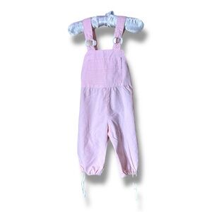 VTG 80’s Pink Baby Girl Overalls (12M) El Corte Inglés Spain 100% Cotton Romper